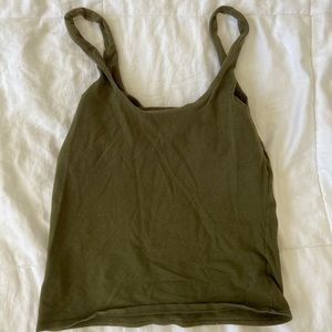 Green tank top